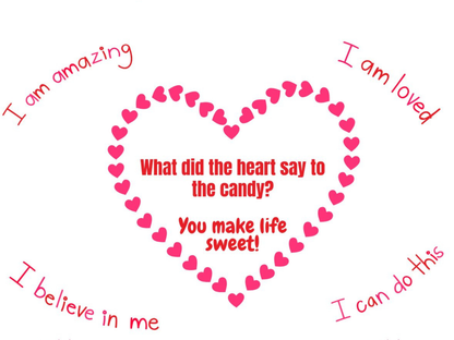 Valentine’s Day Love & Confidence Placemat for Kids - Instant Download